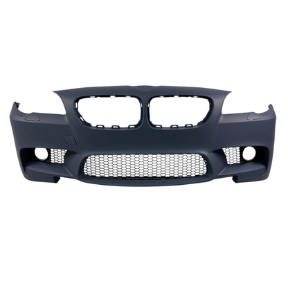 Предна броня за BMW F10 / F11 (2010-2014) - M5 дизайн с отвори за парктроник и отвори за халогени - висококачествен продукт за автомобил