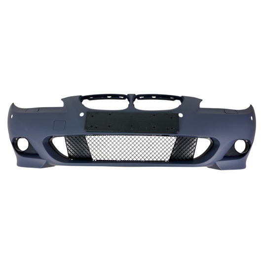 Предна броня за BMW E60 (2003-2007) - M-Tech дизайн с отвори за парктроник 24mm - висококачествен продукт за автомобил