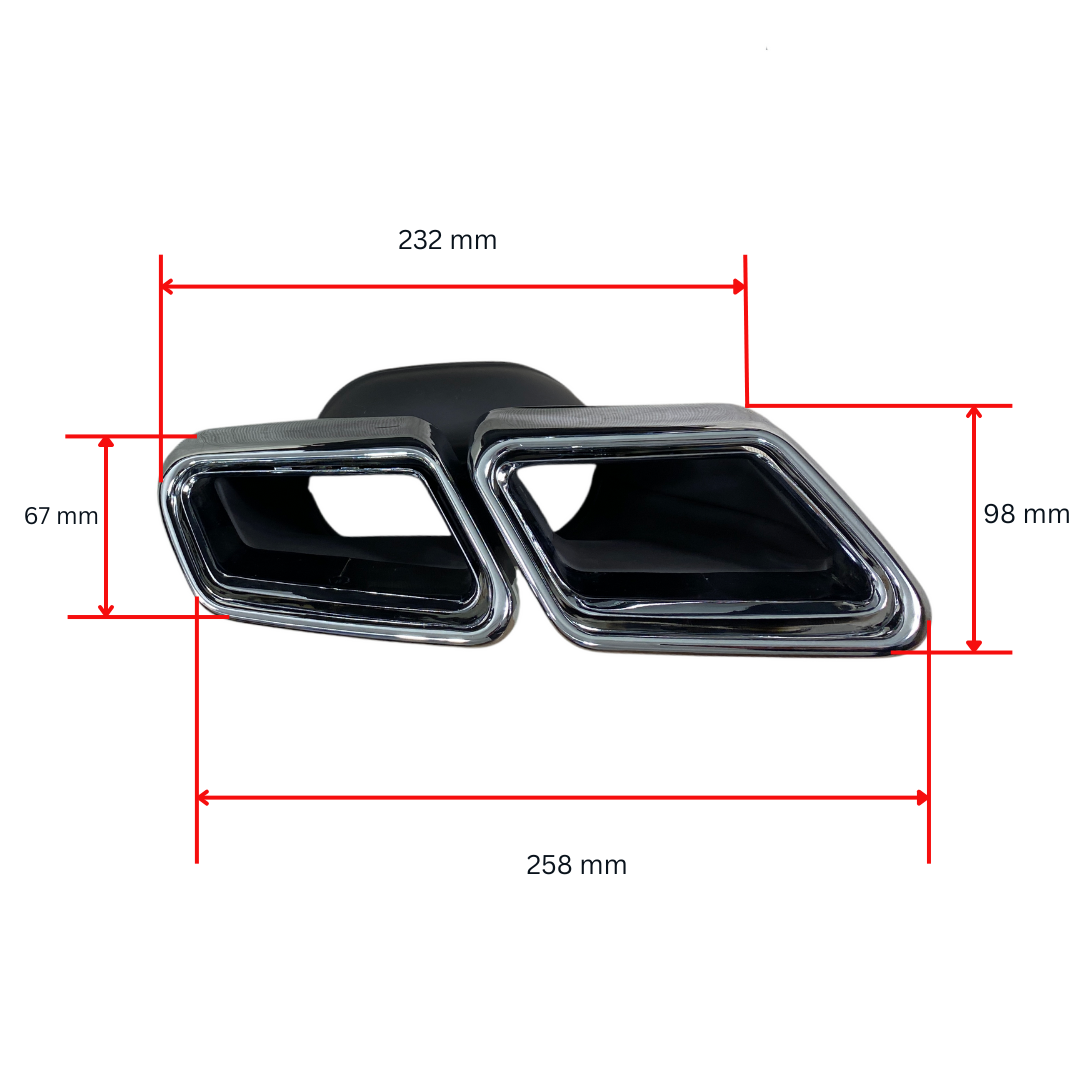 Накрайници за Mercedes W222 S-Class / W212 E-Class  (2012+)  - AMG S63 DESIGN - висококачествен продукт за автомобил