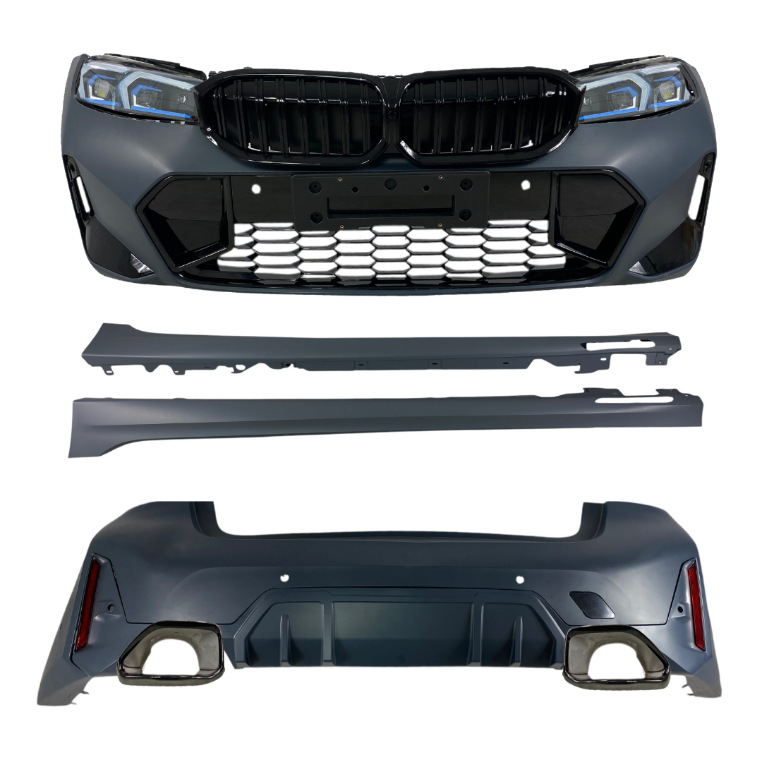 Боди кит М пакет за BMW G20 (2019-2021) - M-Tech дизайн конверсия към G20 facelift LCI Design (2022+) - висококачествен продукт за автомобил