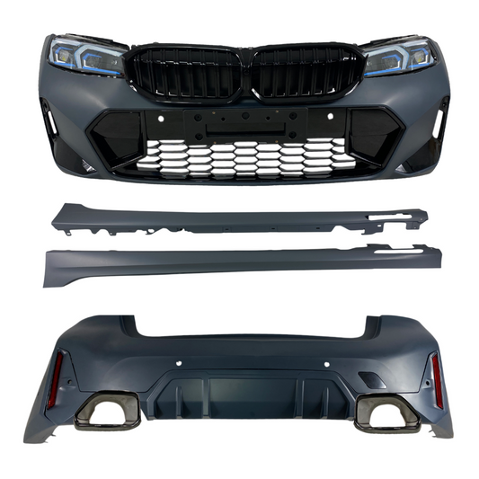 Боди кит М пакет за BMW G20 (2019-2021) - M-Tech дизайн конверсия към G20 facelift LCI Design (2022+) - висококачествен продукт за автомобил