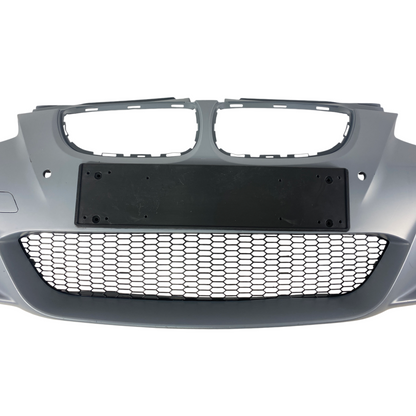 Предна броня за BMW E92 (2006-2009) - M-Tech дизайн с отвори за халогени и парктроник - висококачествен продукт за автомобил