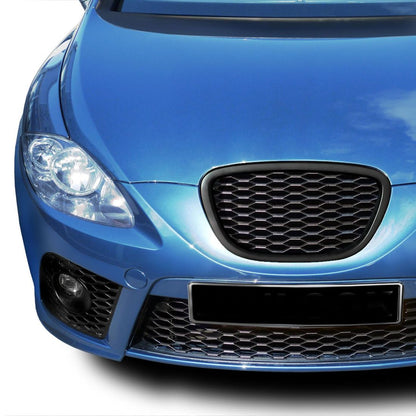 Решетка без емблема за Seat Leon (2005+)/ Altea 1P (2004-2009) - Пчелна пита - висококачествен продукт за автомобил