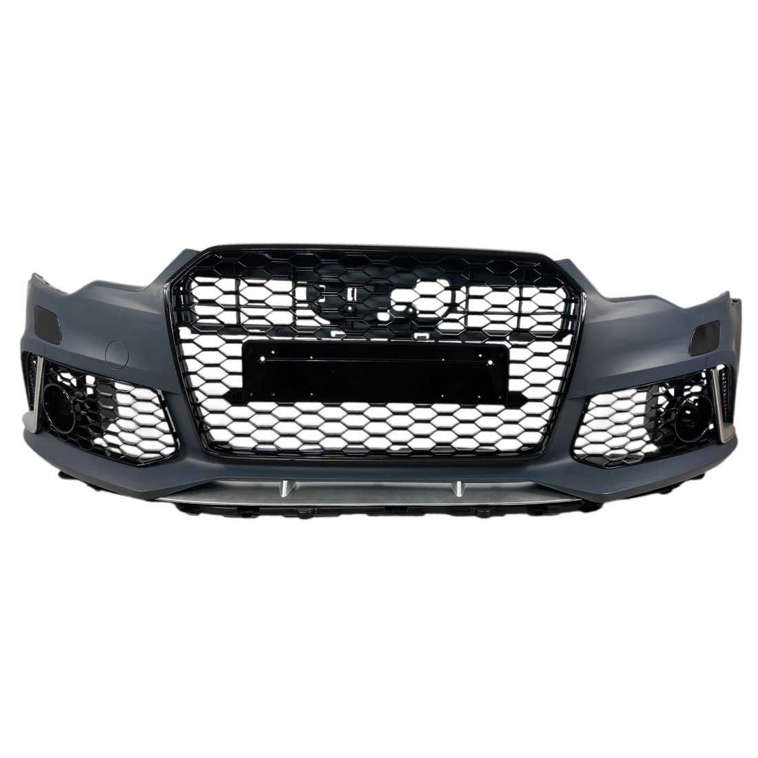 Предна броня за Audi A6 (2011-2014) - RS6 Design с отвори за парктроник - висококачествен продукт за автомобил