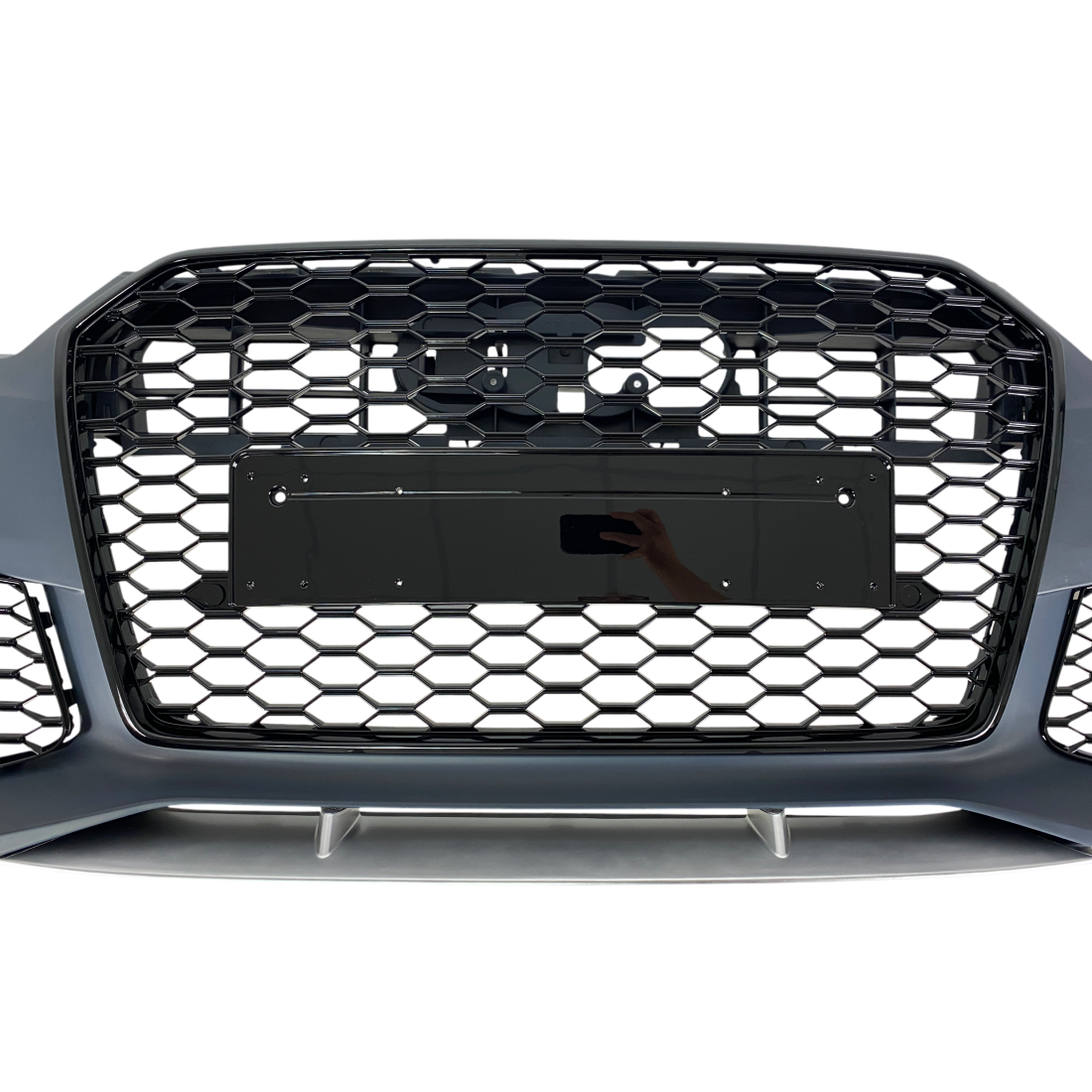 Предна броня за Audi A6 (2011-2014) - RS6 Design с отвори за парктроник - висококачествен продукт за автомобил