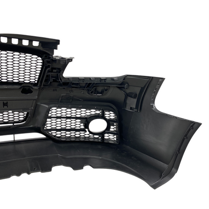 Предна броня за Audi A4 B7 8E (2004-2008) - S-Line Design с черна решетка без отвори за парктроник - висококачествен продукт за автомобил