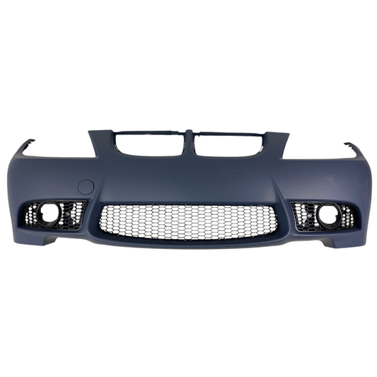 Предна броня за BMW E90 (2005-2008) - М3 дизайн с отвори за халогени, без парктроник - висококачествен продукт за автомобил