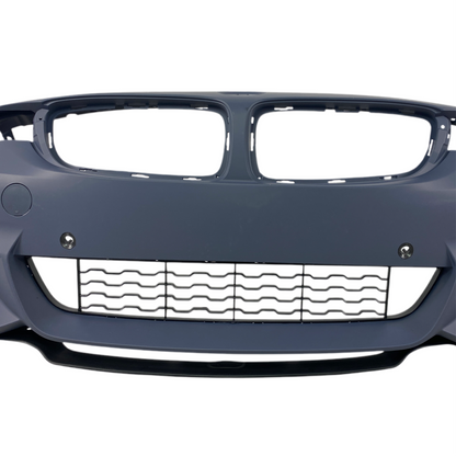 Предна броня за BMW F32 / F36 (2013-2020) - M-Tech дизайн с отвори за халогени и парктроник - висококачествен продукт за автомобил