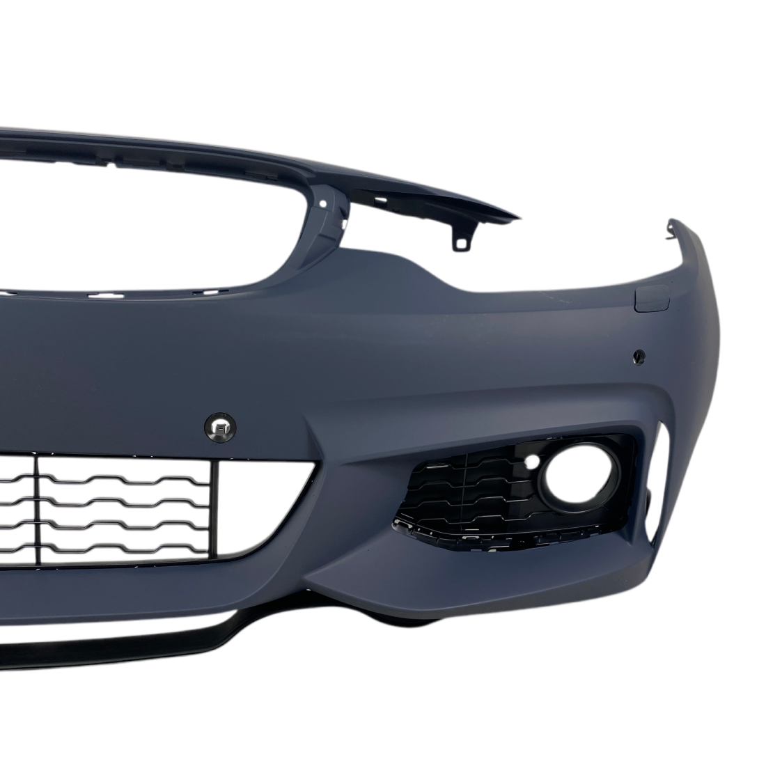 Предна броня за BMW F32 / F36 (2013-2020) - M-Tech дизайн с отвори за халогени и парктроник - висококачествен продукт за автомобил