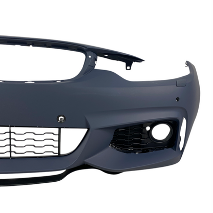 Предна броня за BMW F32 / F36 (2013-2020) - M-Tech дизайн с отвори за халогени и парктроник - висококачествен продукт за автомобил