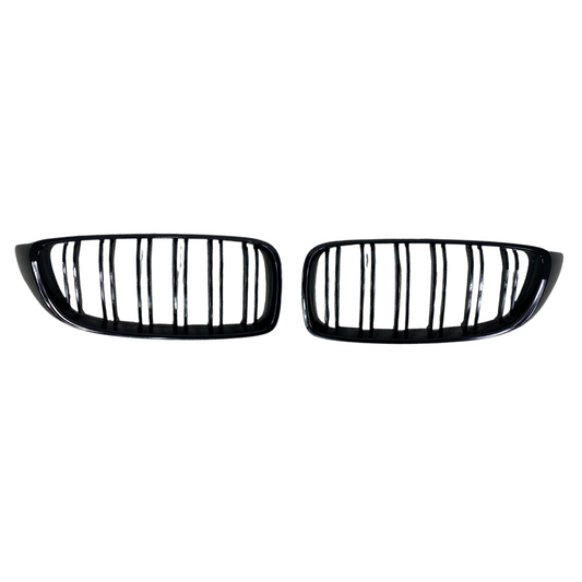 Решетки за BMW F32 / F33 / F36 (2013-2020) - двойни гланц - висококачествен продукт за автомобил