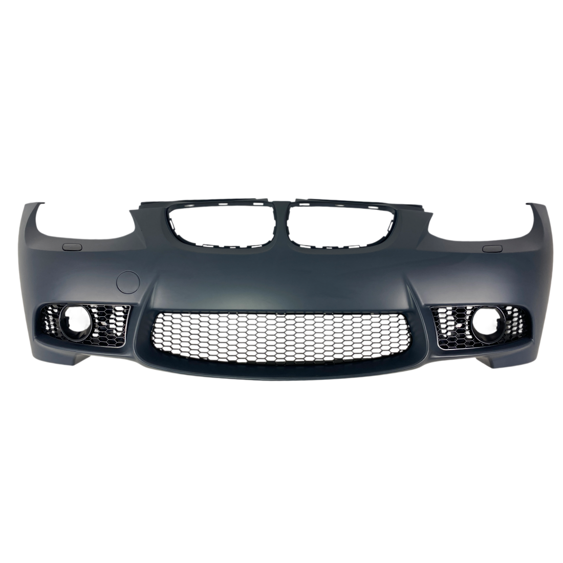 Предна броня за BMW E92 (2006-2009) - M3 дизайн с отвори за халогени, без парктроник - висококачествен продукт за автомобил