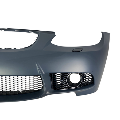 Предна броня за BMW E92 (2006-2009) - M3 дизайн с отвори за халогени, без парктроник - висококачествен продукт за автомобил