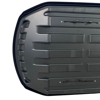 Автобокс Junior Strike 199x84x35cm с 85 mm крепежи,с двустранно отваряне с ключ, 440 литра - черен гланц - висококачествен продукт за автомобил