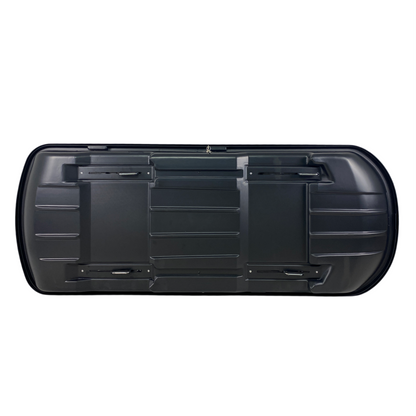 Автобокс Junior Xtreme 2 195x78x39cm с 85 mm крепежи,с двустранно отваряне с ключ, 450 литра - черен - висококачествен продукт за автомобил