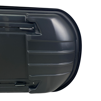 Автобокс Junior Xtreme 2 195x78x39cm с 85 mm крепежи,с двустранно отваряне с ключ, 450 литра - черен - висококачествен продукт за автомобил
