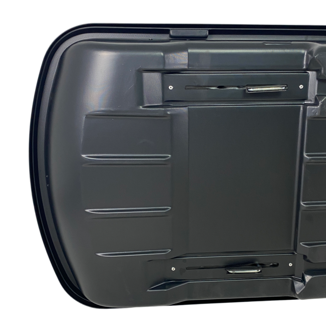 Автобокс Junior Xtreme 2 195x78x39cm с 85 mm крепежи,с двустранно отваряне с ключ, 450 литра - черен - висококачествен продукт за автомобил