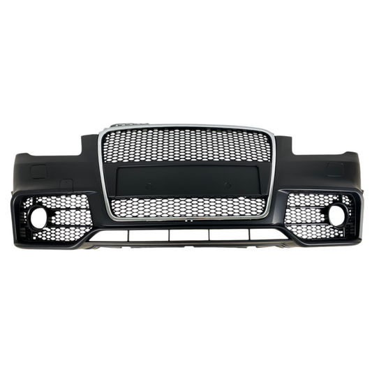 Предна броня за Audi A4 B7 8E (2004-2008) - S-Line Design с хром лайсна - висококачествен продукт за автомобил