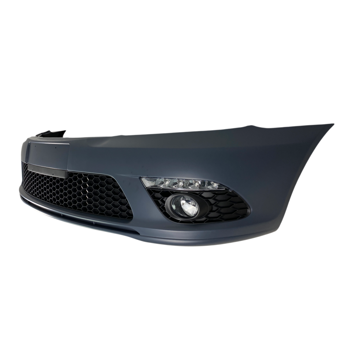 Предна броня за Skoda Octavia 2 (2009-2013) facelift с дневни светлни и халогени - висококачествен продукт за автомобил