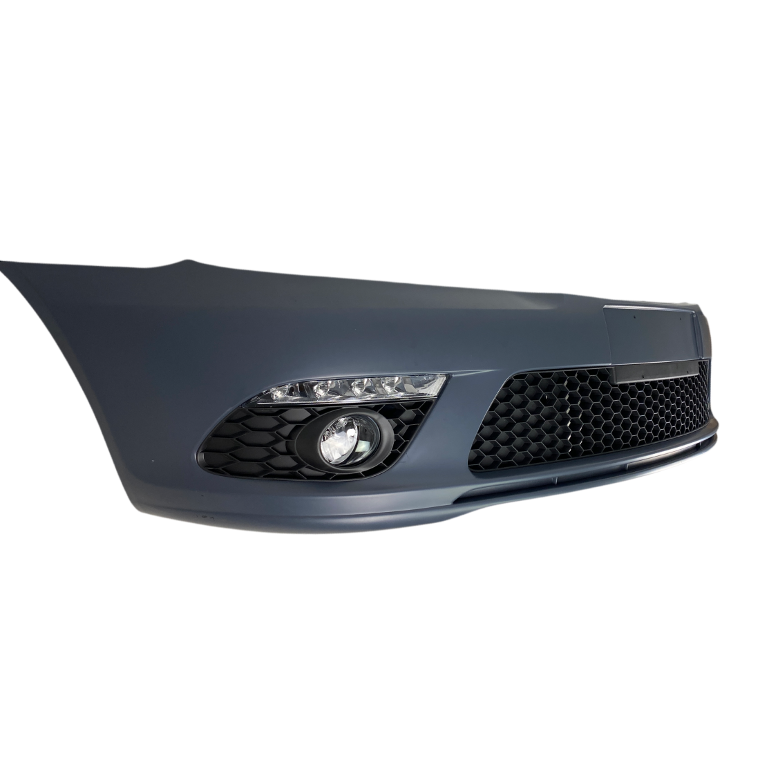 Предна броня за Skoda Octavia 2 (2009-2013) facelift с дневни светлни и халогени - висококачествен продукт за автомобил