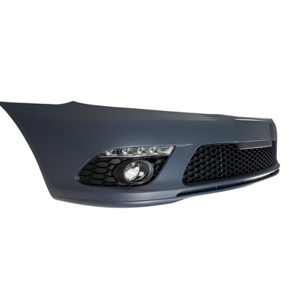 Предна броня за Skoda Octavia 2 (2009-2013) facelift с дневни светлни и халогени - висококачествен продукт за автомобил