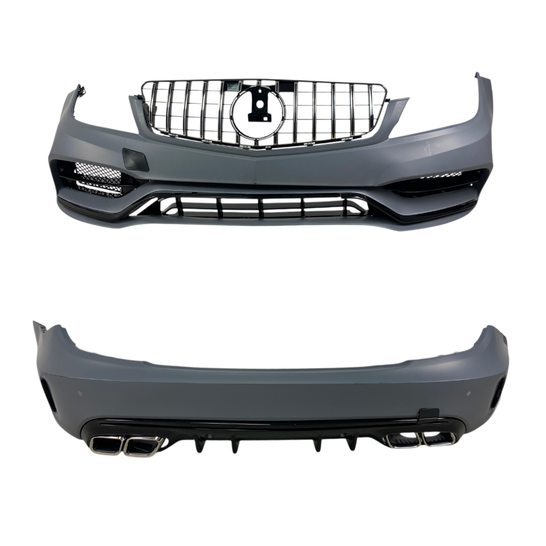 Боди кит за Mercedes C-Class W204 (2011-2013) конверсия към W205 - AMG - висококачествен продукт за автомобил