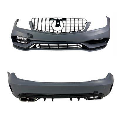 Боди кит за Mercedes C-Class W204 (2011-2013) конверсия към W205 - AMG - висококачествен продукт за автомобил