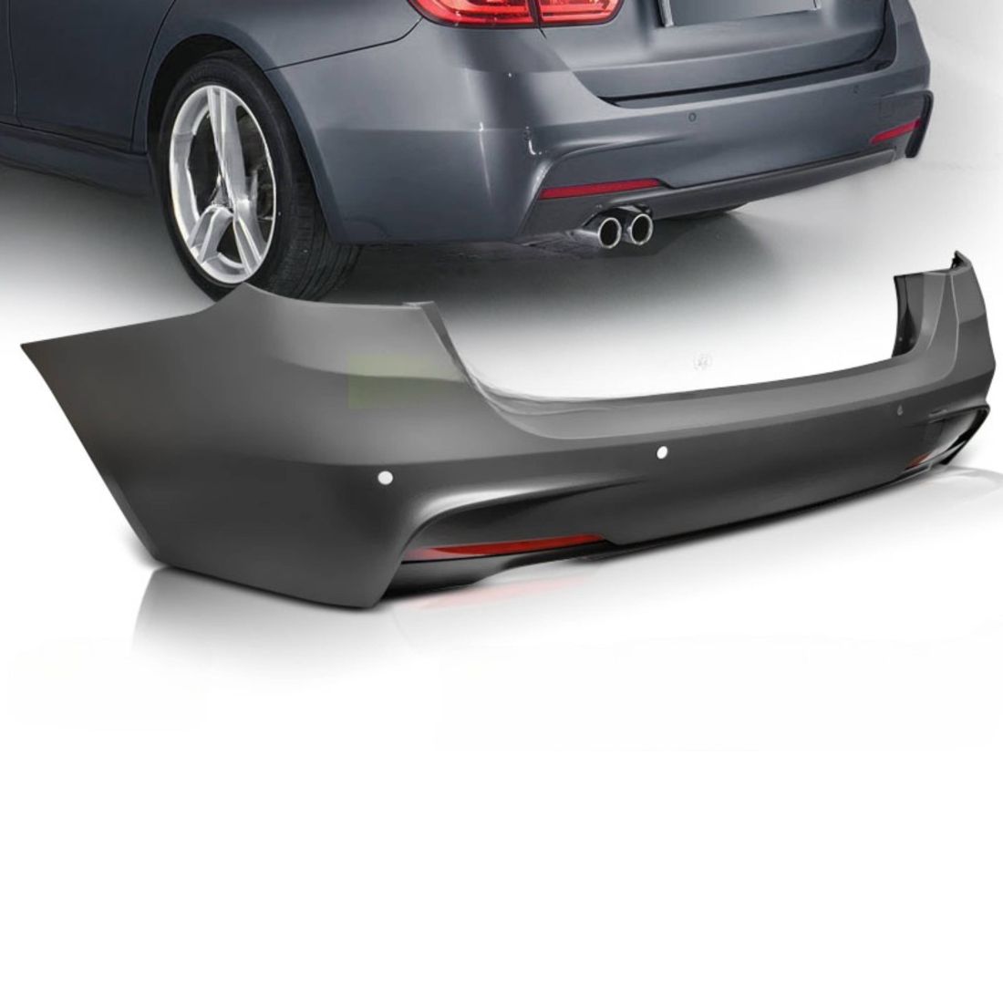 Задна Броня за BMW F31 комби  (2011+) - M-Tech дизайн с отвори за парктроник - висококачествен продукт за автомобил