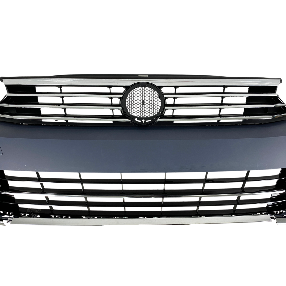 Предна броня за VW Passat B8 (2014+) - R дизайн с черна решетка - висококачествен продукт за автомобил