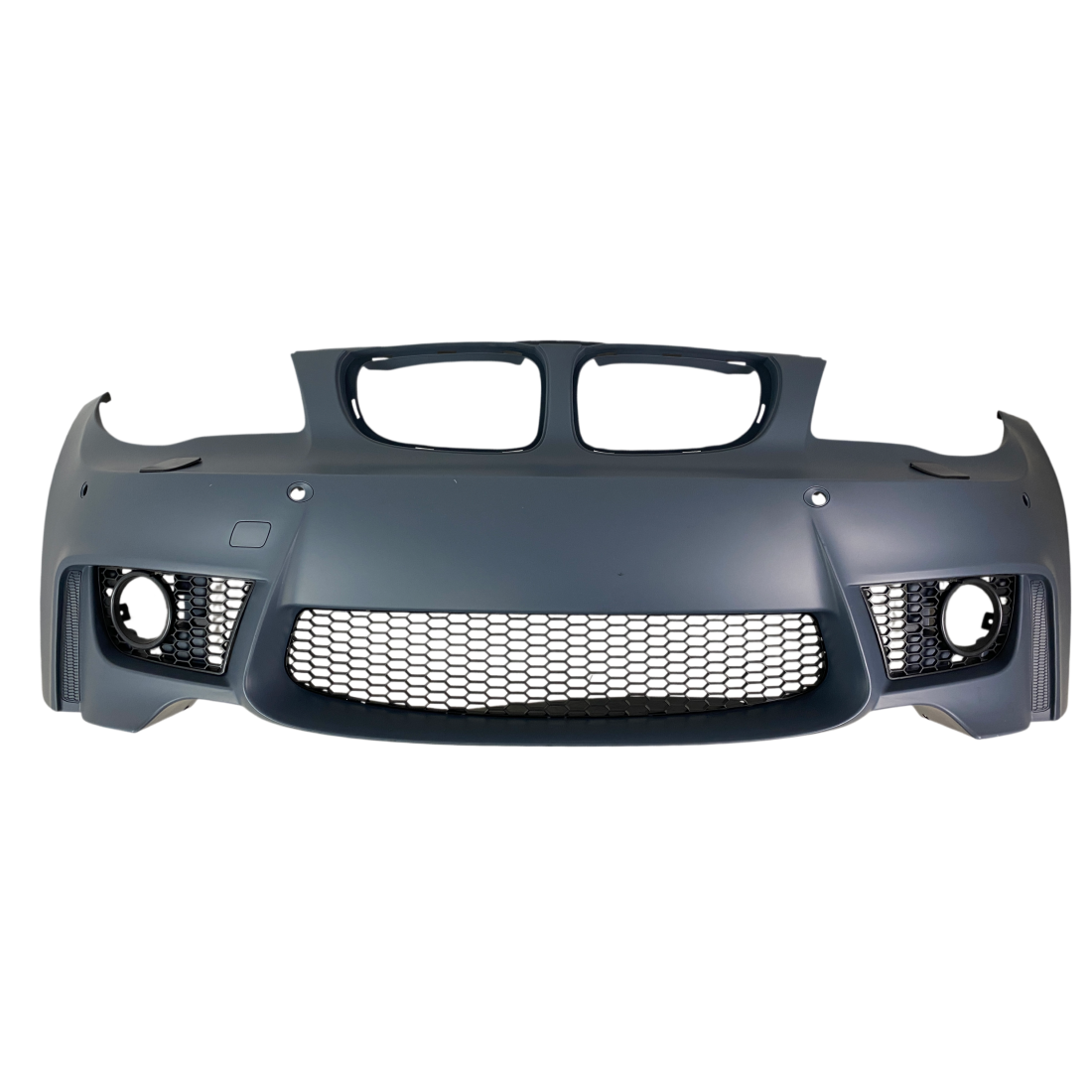 Предна броня за BMW E81 / E87 (2004-2011) - M1 look с отвори за халогени - висококачествен продукт за автомобил