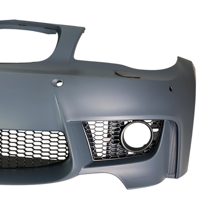 Предна броня за BMW E81 / E87 (2004-2011) - M1 look с отвори за халогени - висококачествен продукт за автомобил