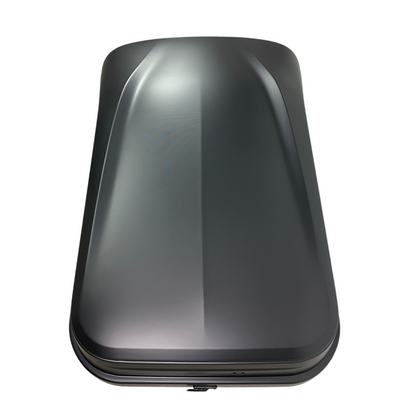 Автобокс Junior Easy 145x94x40cm с 85 mm крепежи, с ключ, 420 литра - черен - висококачествен продукт за автомобил