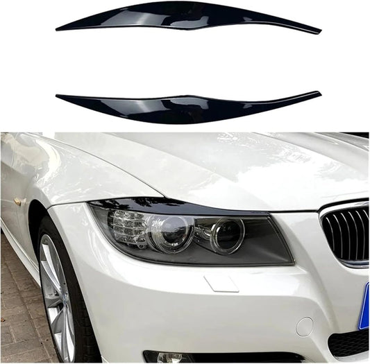 Вежди за фарове BMW E90 (2005-2012) - черни гланц - висококачествен продукт за автомобил