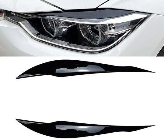 Вежди за фарове BMW F30 (2011-2018) - черни гланц - висококачествен продукт за автомобил