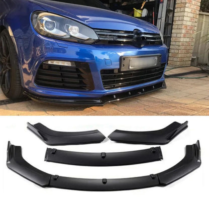 Добавка предна броня за Volkswagen Golf 6 R20 - черен гланц - висококачествен продукт за автомобил